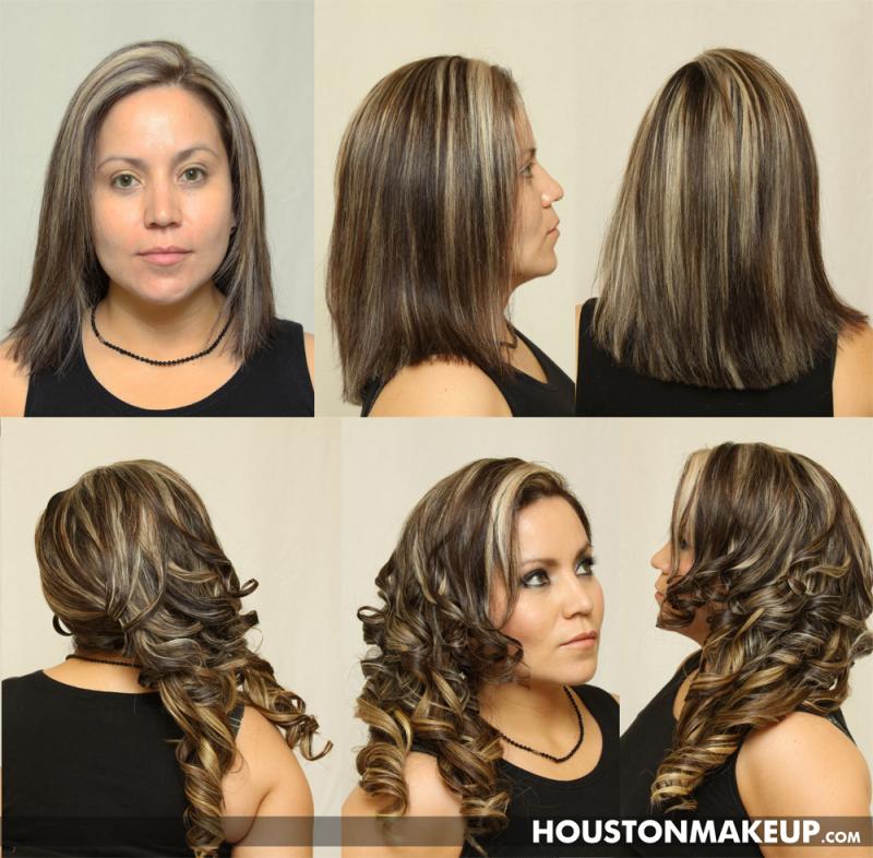 Hair Extensions, Airbrush Makeup, Hairstyling, Up do